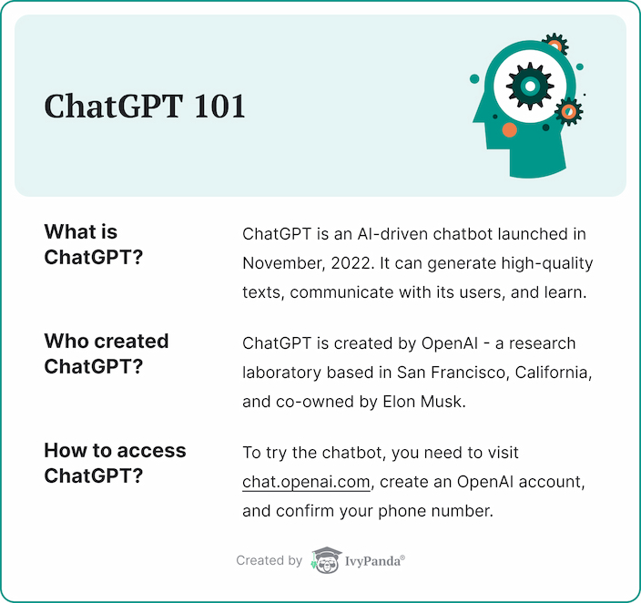 The picture lists the key facts about ChatGPT.